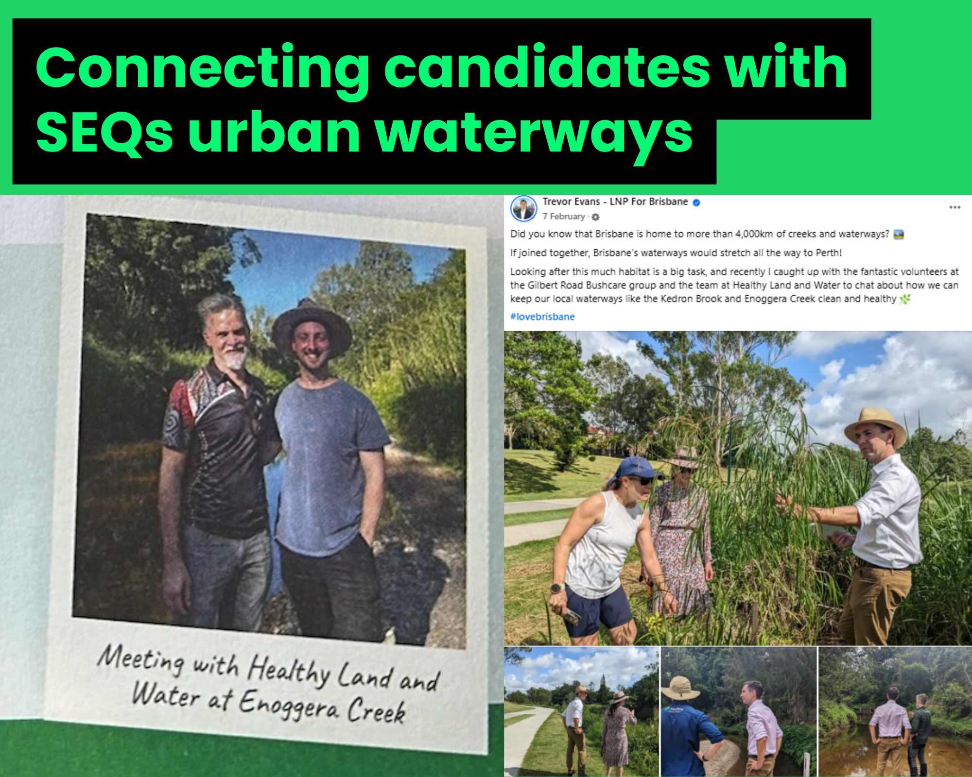 Site visits with election candidates